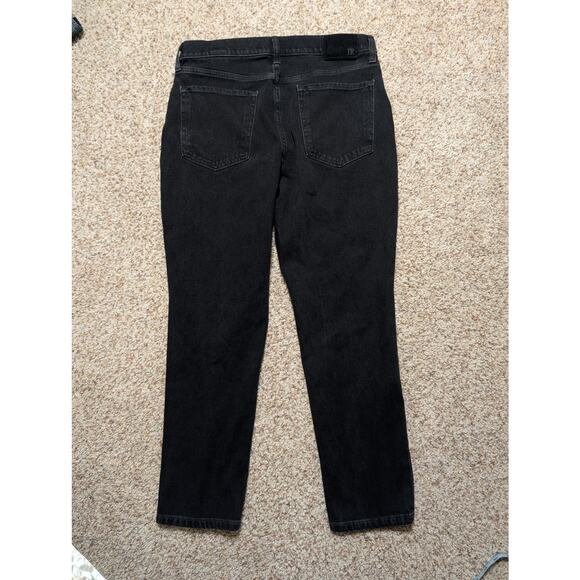 Banana Republic Woman's Black, High rise, Denim Jeans 31 (14), Slightly tapered - Picture 14 of 15